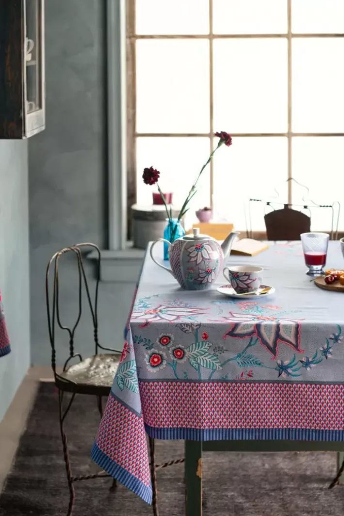 Pip Studio Theepotten<Flower Festival Theepot Groot Licht Blauw