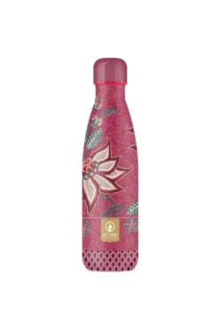 Pip Studio Thermosflessen<Flower Festival Thermosfles Donker 500Ml Roze