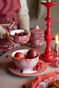 Pip Studio Voorraadpotten<Flower Festival Voorraadpot Donker Roze