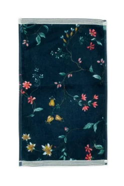 Pip Studio Gastendoekjes<Gastendoek Set/3 Les Fleurs Donker 30X50 Cm Blauw