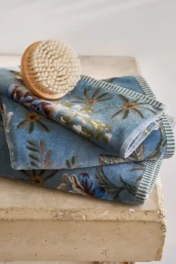 Pip Studio Gastendoekjes<Gastendoek Set/3 Secret Garden 30X50Cm Blauw