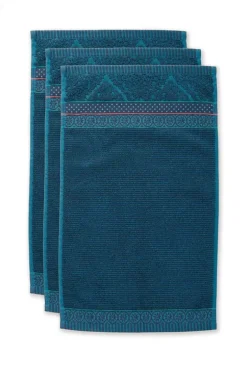 Pip Studio Gastendoekjes<Gastendoek Set/3 Soft Zellige Donker 30X50 Cm Blauw