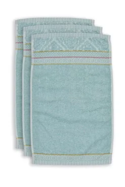 Pip Studio Gastendoekjes<Gastendoek Set/3 Soft Zellige Blue 30X50 Cm Blauw