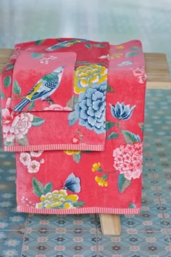 Pip Studio Handdoeken<Grote Handdoek Good Evening 70X140 Cm Koraal