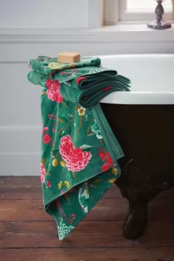 Pip Studio Handdoeken<Grote Handdoek Good Evening 70X140 Groen