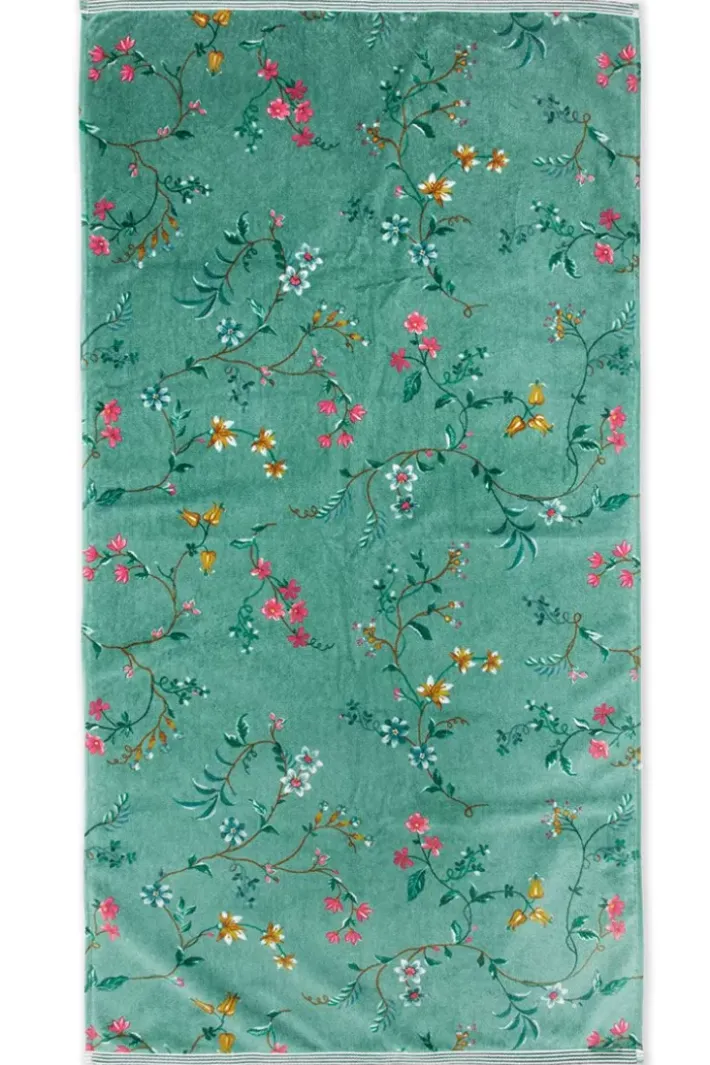 Pip Studio Handdoeken<Grote Handdoek Les Fleurs 70X140 Cm Groen