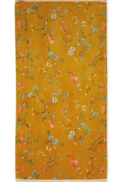 Pip Studio Handdoeken<Grote Handdoek Les Fleurs 70X140 Cm Geel