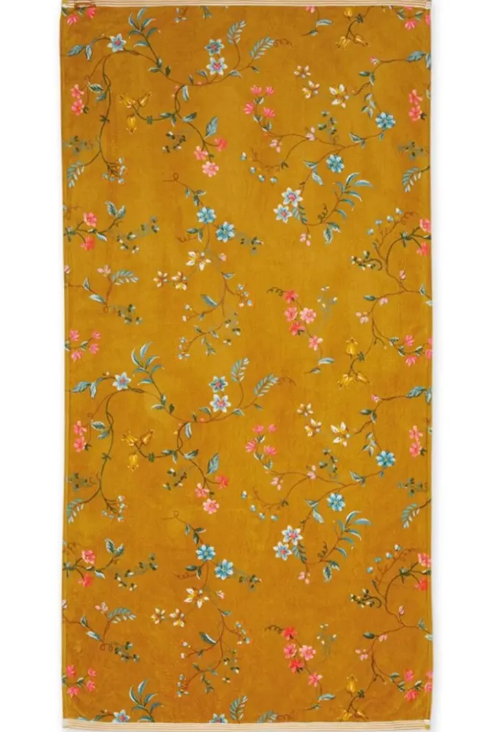 Pip Studio Handdoeken<Grote Handdoek Les Fleurs 70X140 Cm Geel