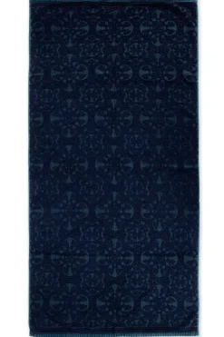 Pip Studio Handdoeken<Grote Handdoek Tile De Pip Donker 70X140 Cm Blauw