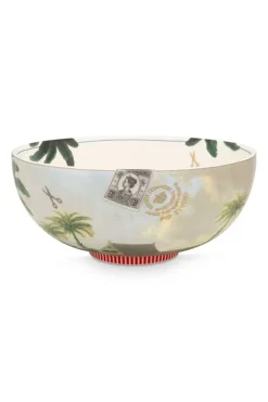 Pip Studio Saladeschalen<Heritage Kom Palm Groen 23 Cm