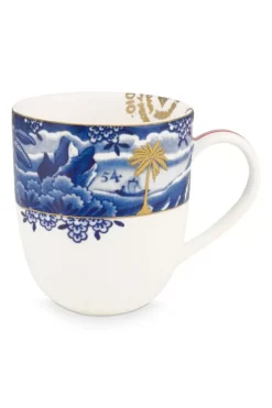 Pip Studio Koffiemokken<Heritage Mok Klein Grens Blauw