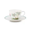 Pip Studio Kop/Schotel<Jolie Espresso Kop & Schotel Dots Gold Wit