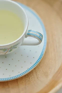 Pip Studio Kop/Schotel<Jolie Espresso Kop & Schotel Dots Gold Wit