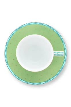 Pip Studio Kop/Schotel<Jolie Espresso Kop & Schotel Groen