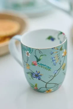 Pip Studio Koffiemokken<Jolie Mok Klein Flowers Blauw