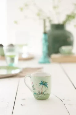 Pip Studio Koffiemokken<Jolie Mok Klein Gouden Stippen Groen
