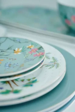 Pip Studio Gebaksborden<Jolie Petit Four Flowers Blauw 12 Cm