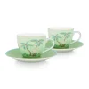 Pip Studio Sets Porseleinen Sets<Jolie Set/2 Espresso Kop & Schotel Groen