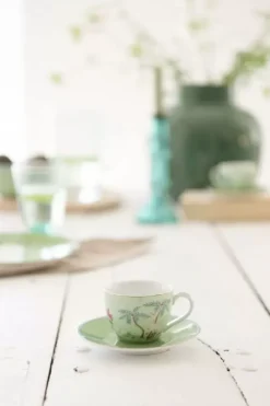Pip Studio Sets Porseleinen Sets<Jolie Set/2 Espresso Kop & Schotel Groen