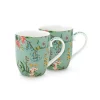 Pip Studio Sets Porseleinen Sets<Jolie Set/2 Mok Klein Flowers Blauw