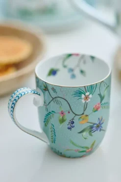Pip Studio Sets Porseleinen Sets<Jolie Set/2 Mok Klein Flowers Blauw