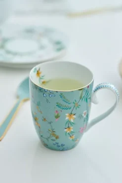 Pip Studio Sets Porseleinen Sets<Jolie Set/3 Thee Set Groot Flowers Blauw
