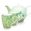 Pip Studio Sets Porseleinen Sets<Jolie Thee Set/3 Groot Groen