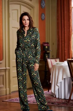 Pip Studio Jumpsuits<Jumpsuit Flirting Birds Groen