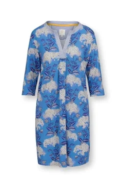 Pip Studio Jurken<Jurk Flora Firenze Kobalt Blauw