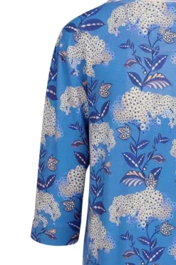 Pip Studio Jurken<Jurk Flora Firenze Kobalt Blauw