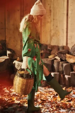 Pip Studio Nachthemden<Jurk Lange Mouw Good Nightingale Groen