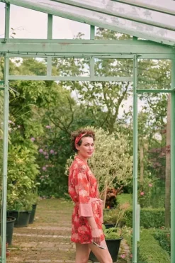 Pip Studio Kimono'S<Kimono Flora Firenze Koraal Rood