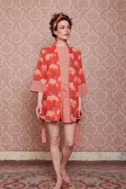 Pip Studio Kimono'S<Kimono Flora Firenze Koraal Rood