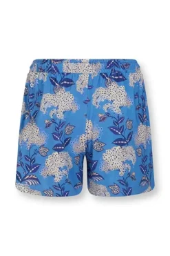 Pip Studio Shorts / Korte Broeken<Korte Broek Flora Firenze Kobalt Blauw
