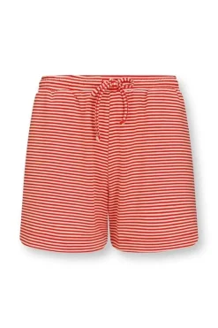 Pip Studio Shorts / Korte Broeken<Korte Broek Little Sumo Stripe Koraal Rood