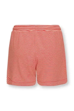 Pip Studio Shorts / Korte Broeken<Korte Broek Little Sumo Stripe Koraal Rood