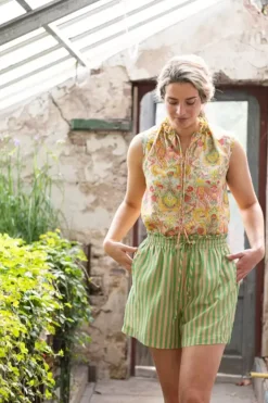 Pip Studio Shorts / Korte Broeken<Korte Broek Sumo Stripe Groen