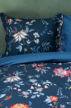 Pip Studio Kussenslopen<Kussensloop Flower Festival Donker Blauw