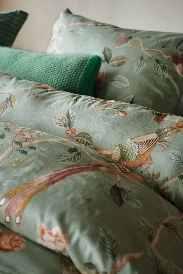 Pip Studio Kussenslopen<Kussensloop Good Nightingale Licht Groen