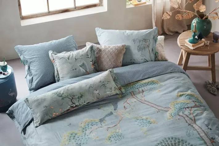 Pip Studio Kussenslopen<Kussensloop Japonica Blauw