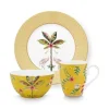 Pip Studio Sets Porseleinen Sets<La Majorelle Ontbijt Set/3 Geel