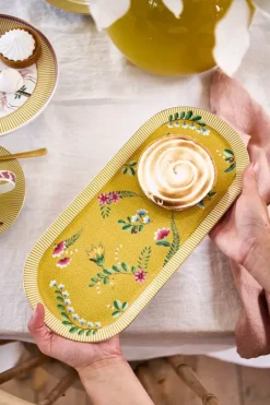 Pip Studio Taartplateaus<La Majorelle Rechthoekig Taartplateau Geel