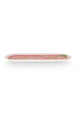 Pip Studio Taartplateaus<La Majorelle Rechthoekige Taartplateau Roze
