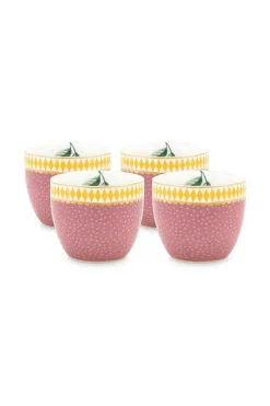 Pip Studio Eierdopjes<La Majorelle Set/4 Eierdopjes Roze