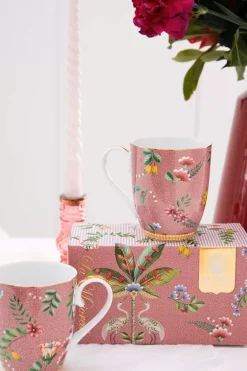 Pip Studio Sets Porseleinen Sets<La Majorelle Set/2 Mokken Groot Roze