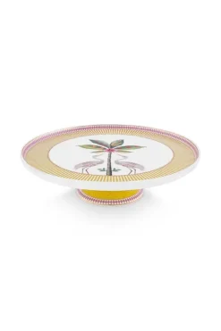 Pip Studio Taartplateaus<La Majorelle Taartplateau Klein Geel