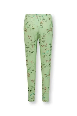 Pip Studio Broeken<Lange Broek Kawai Flower Licht Groen
