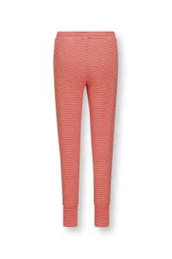 Pip Studio Broeken<Lange Broek Little Sumo Stripe Koraal Rood