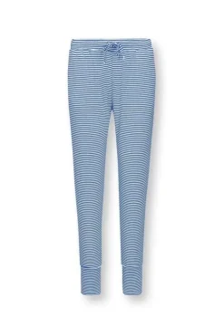 Pip Studio Broeken<Lange Broek Little Sumo Stripe Kobalt Blauw