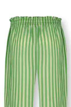 Pip Studio Broeken<Lange Broek Sumo Stripe Groen